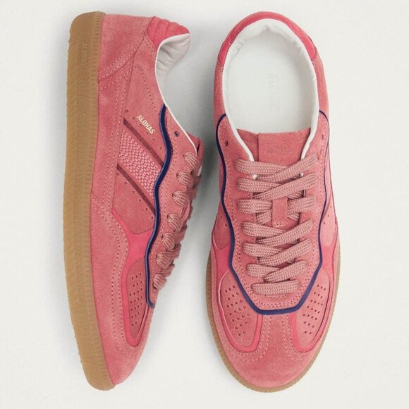 Alohas TB.490 “Rife” Women’s Leather Sneakers – Pink - Picture 3 of 5